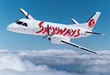 Skyways Saab 340 plane